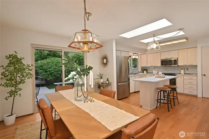 Open concept for easy entertaining and dining