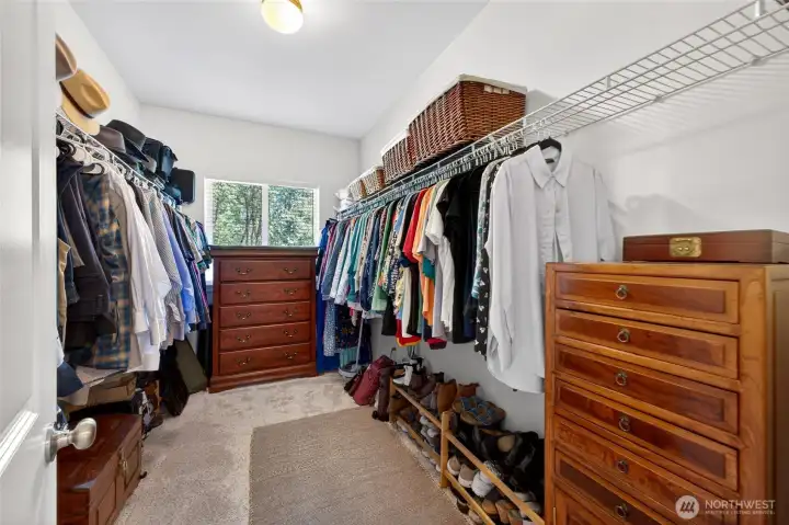 Primary closet