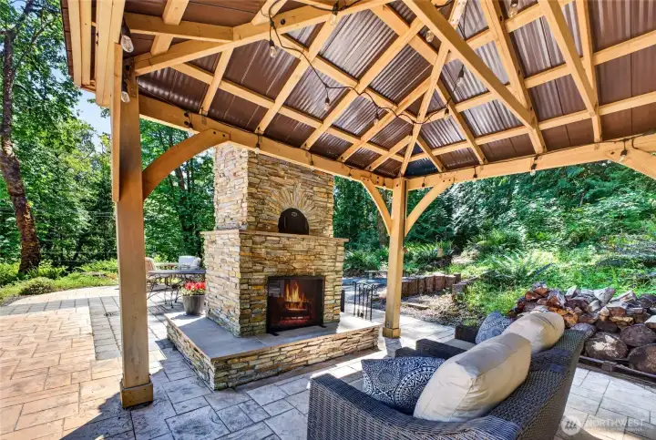 Covered space extends entertaining options