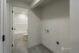 laundry area inside the home