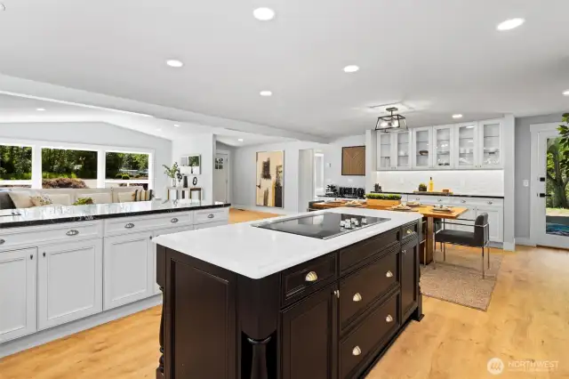oversized open kitchen