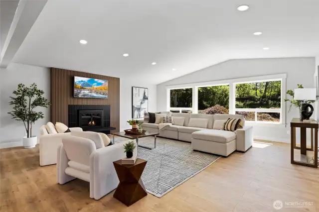 Flooded with natural light