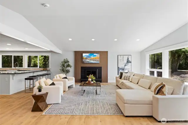 And a cozy fireplace for ambience