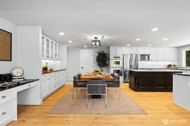 Moving to the dining room