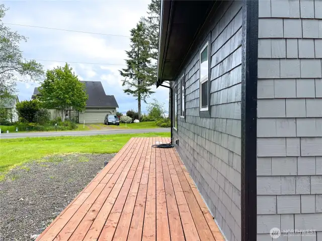 RV parking off this side of deck