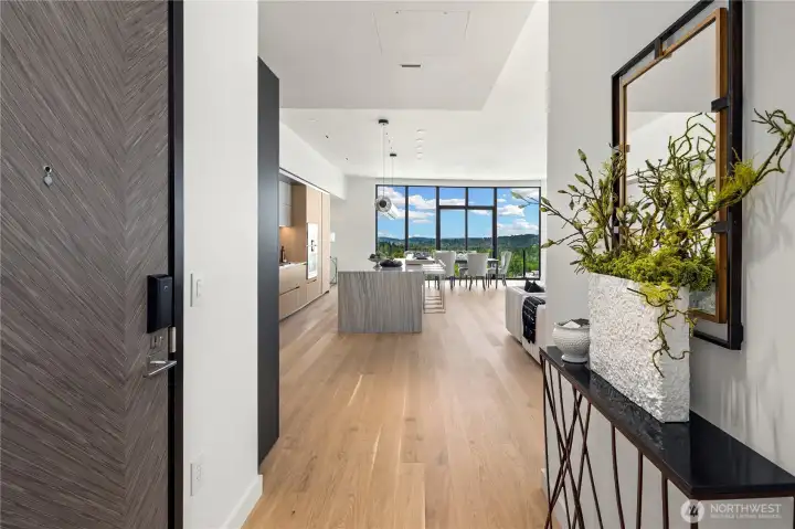 The thoughtful one-level plan features three rare ensuite bedrooms and an expansive great room tailored for grand entertaining and everyday elegance.