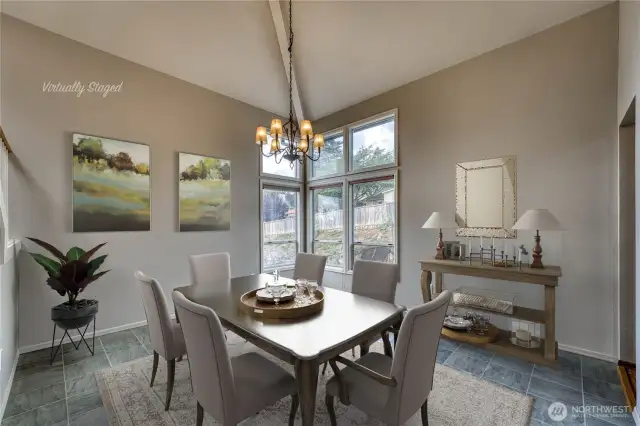 Virtually Staged Dining Room