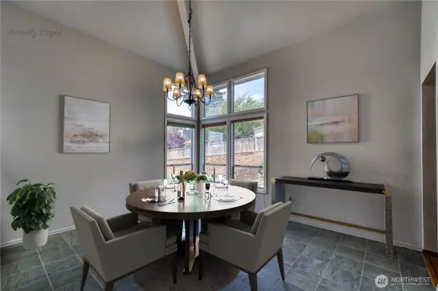 Virtually Staged Dining Room