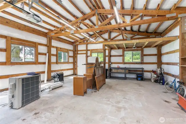 Inside of 2-bay shop