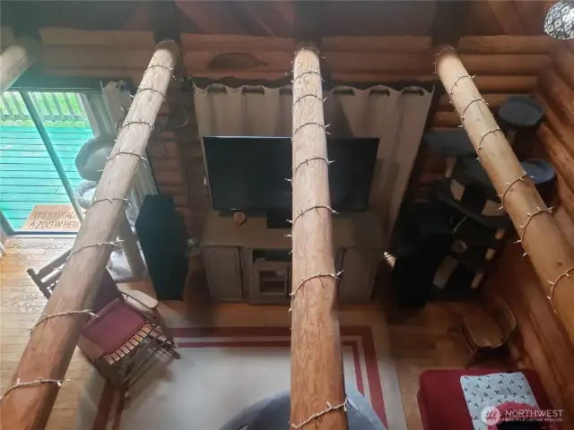 Photo from upper level down to main floor