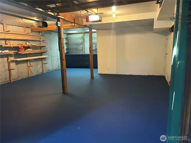 2-car garage (attached)  Recently updated with new floor sealant for a clean finish.