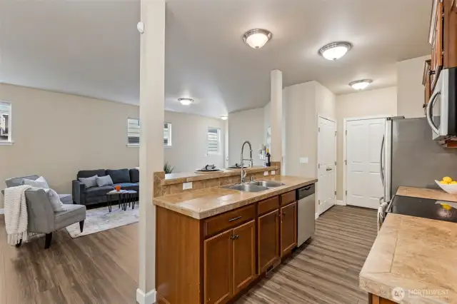 kitchen has two pantries!