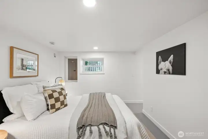 Lower level bedroom