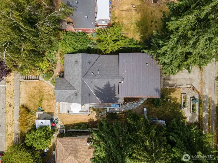 Aerial view of property