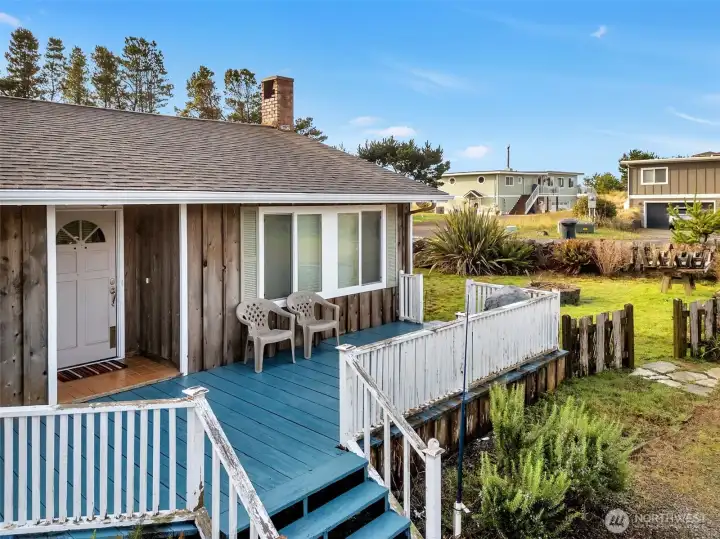 Front door and porch