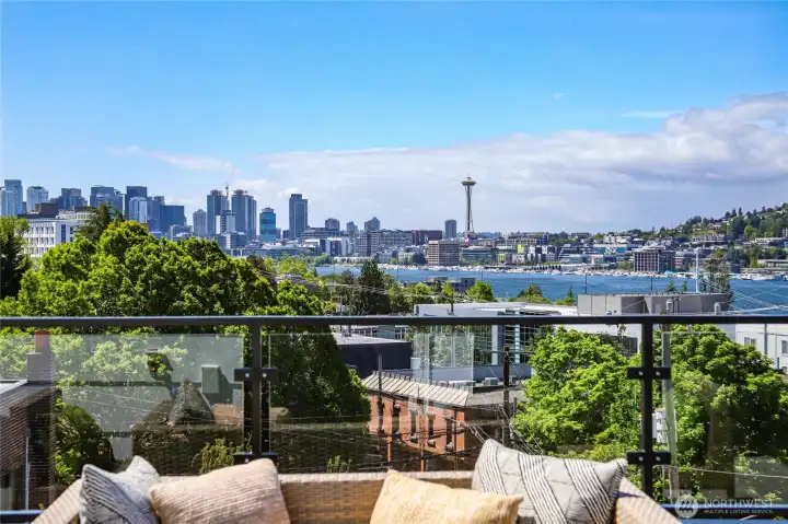 Roof-Top Deck w/ Endless Views. (Pic of Unit A)