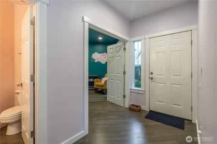 Wide entryway