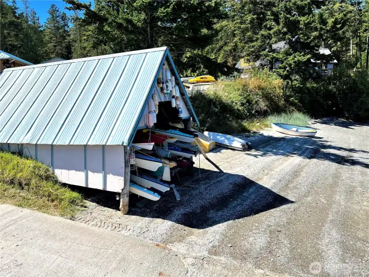 Kayak storage on Center Island