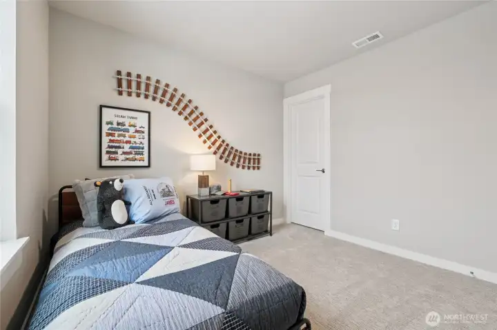 Two of three upstairs bedrooms, this one has a walk-in closet! Two of three upstairs bedrooms, this one has a walk-in closet!