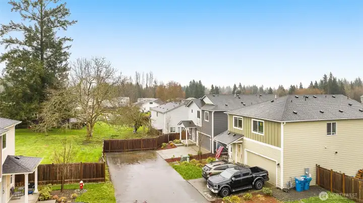 Private road leading to the home just off of Sultan Basin Rd.