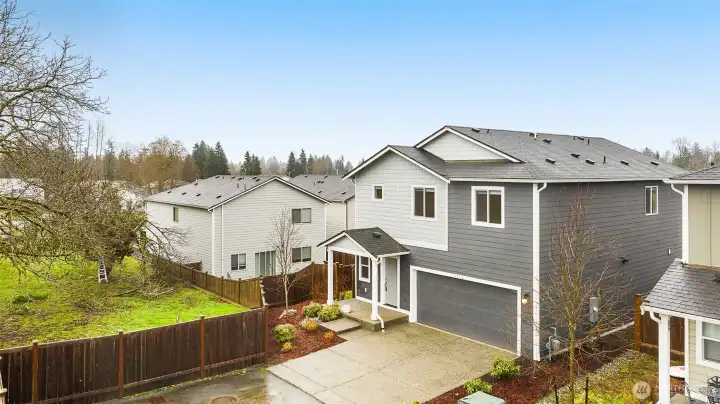 Home is on the end of the private road.