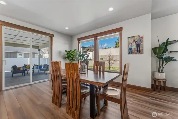 Dining Area Open to Kitchen and Living w/Room for a Large Table!
