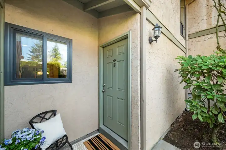 Quiet, landscaped neighborhood.