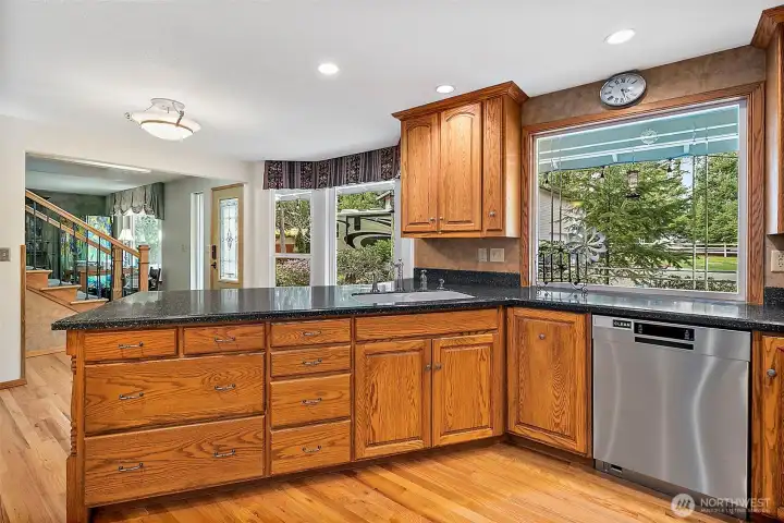 Kitchen is extremely thought out with storage for everything!