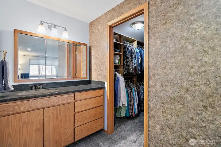 Primary bath and closet