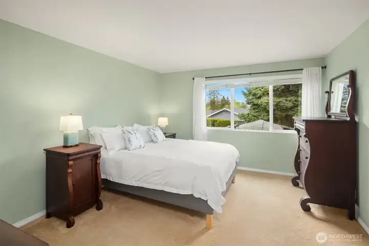 Spacious primary bedroom