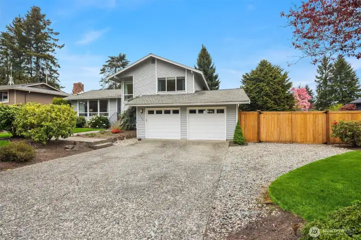 Tons of parking both in the extra large 2-car garage, and additional parking, including the secure parking for RV, boat and trailer