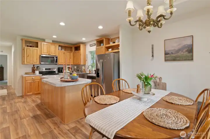 ADU kitchen with eat in space