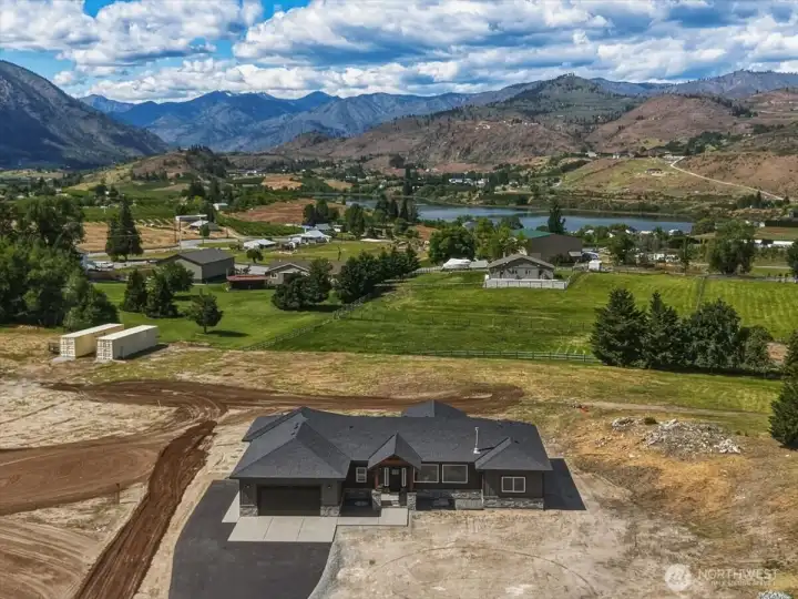 Aerial View of home and surrounding area