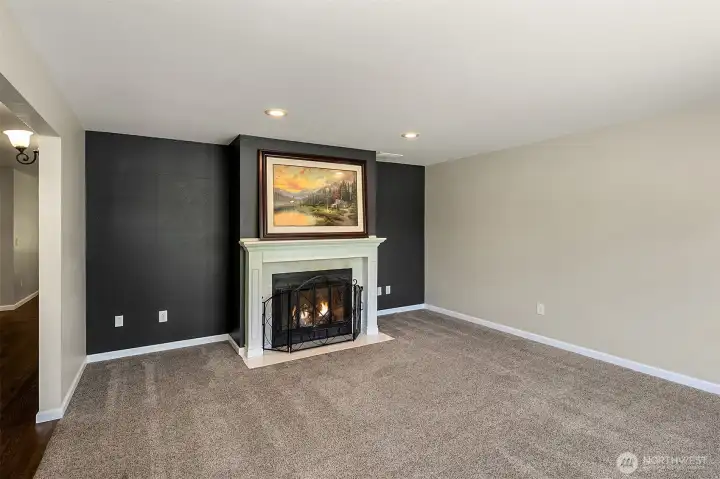 Formal living room at main house with fireplace Formal living room at main house with fireplace