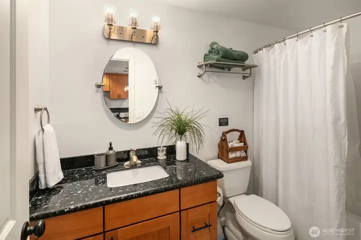 Full bath in one of the Guest quarters Full bath in one of the Guest quarters