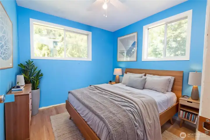 Virtually staged to show potential.