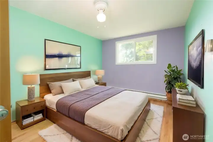 Virtually staged to show potential.