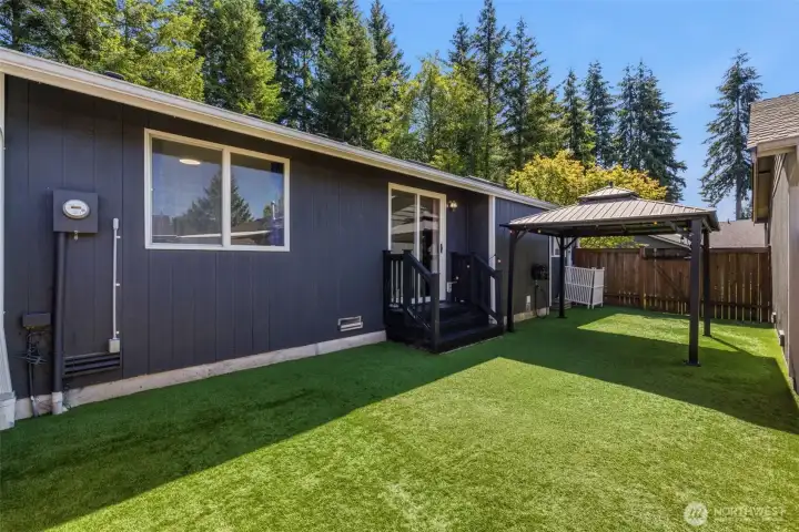 Plenty of room for games or relaxing out here.