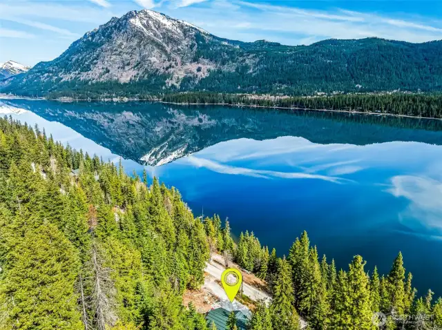 Amazing Lake Wenatchee/Dirty Face Peak Views from the home