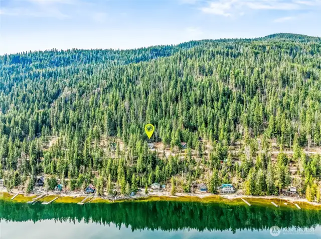 Home backed by Forest Service Land