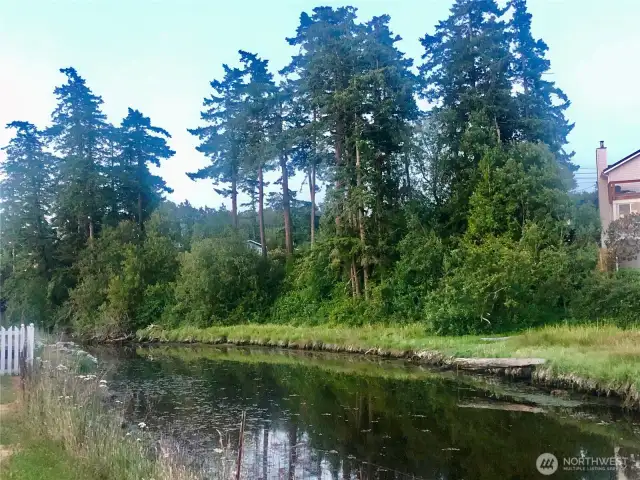 Spectacular western views with sunsets, Terrell Creek bordering property, central location to public beaches, Birch Bay State Park, boating, plus water activities including kayaking with creek to bay access.