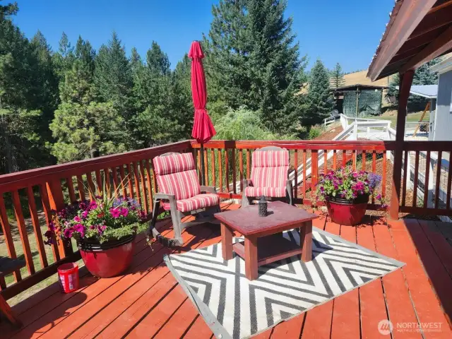 Upper deck off living room