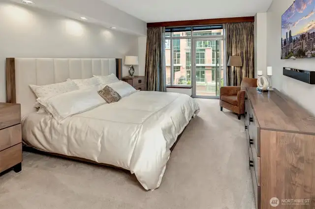 Generous primary suite