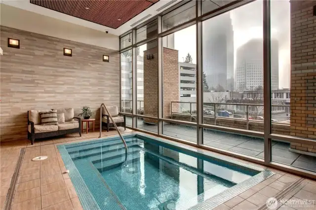 Hot Tub located off locker rooms