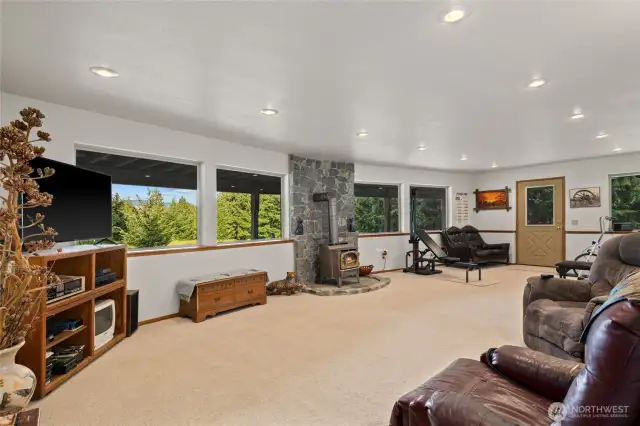Lower level rec room