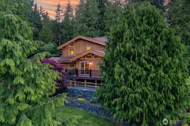 Tucked in the trees but still feeling open and sunny.