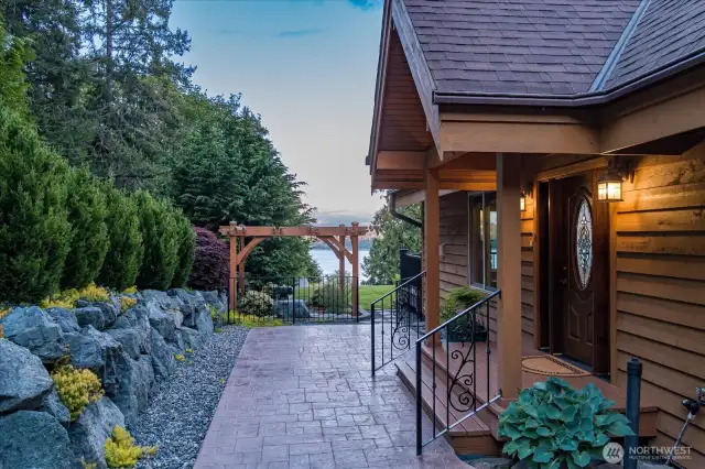 A welcome, warm entry.