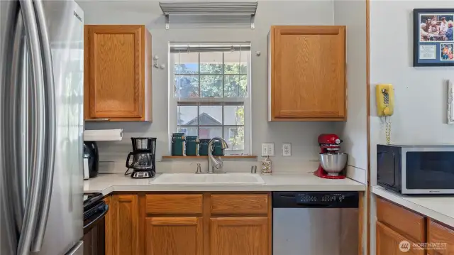 Functional kitchen.
