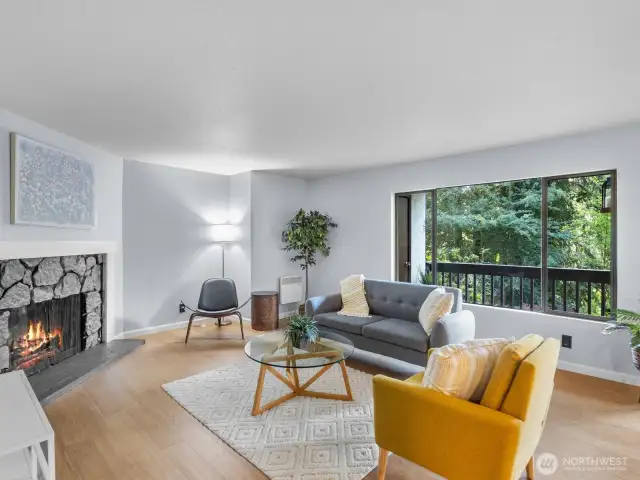 Enjoy your completely remodeled 1 bed with lots of entertaining or private space