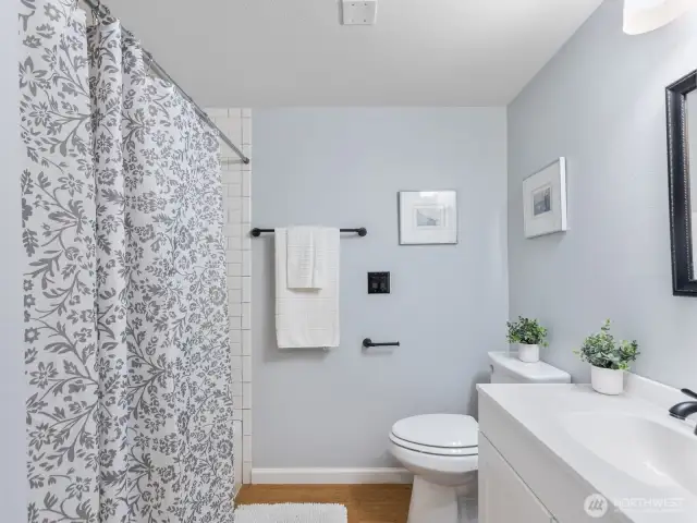 New vanity and revamped bathroom